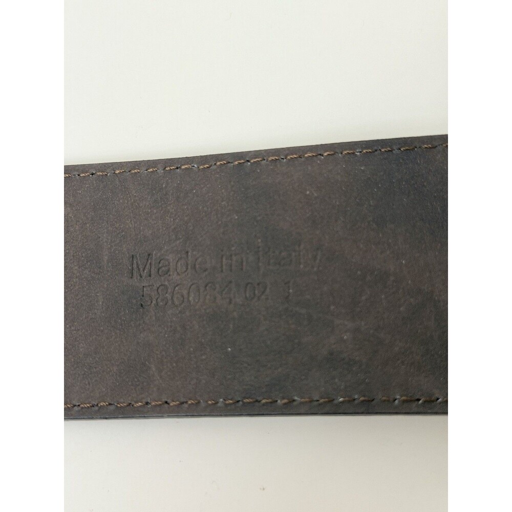 Banana Republic Womens Wide Leather Belt Size M Brown Suede Made in Italy - Picture 5 of 11